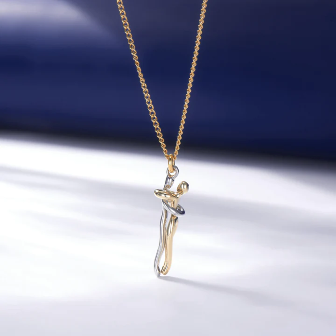 Golden Infinity Hug Necklace
