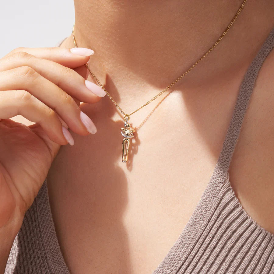 Golden Infinity Hug Necklace