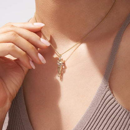 Golden Infinity Hug Necklace