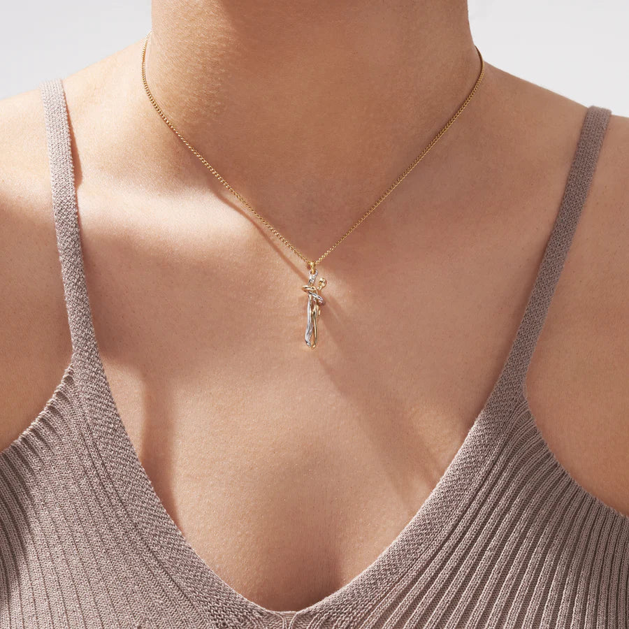 Golden Infinity Hug Necklace