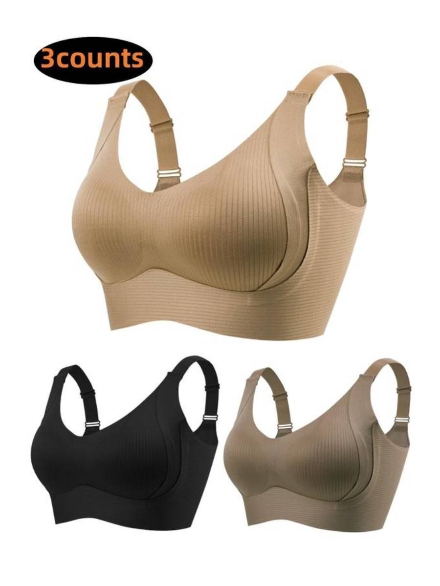 Adjustable Push-Up Bra (Set of 3)