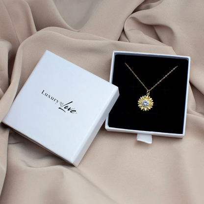 Shiny Sunflower Necklace