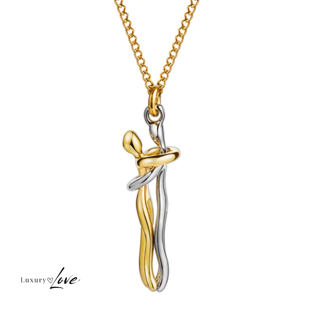 Golden Infinity Hug Necklace