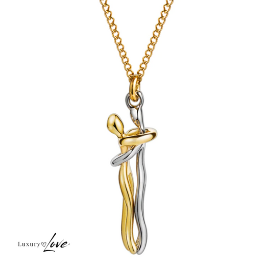Golden Infinity Hug Necklace
