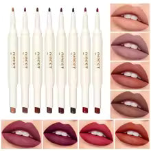 Waterproof 2-in-1 lipstick and lip liner