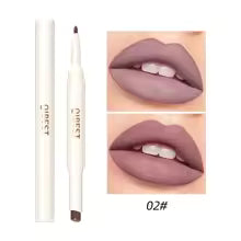 Waterproof 2-in-1 lipstick and lip liner
