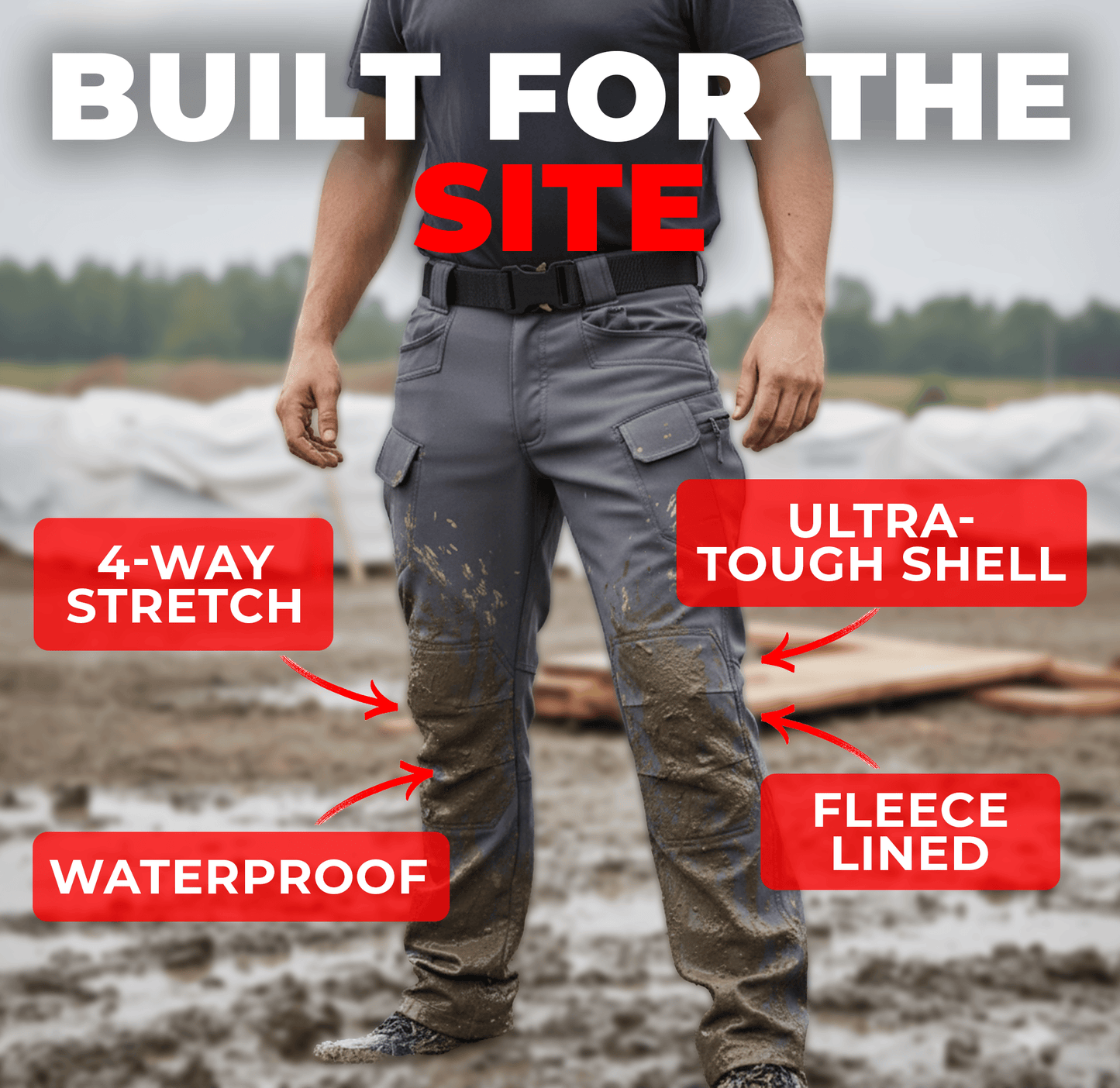 Fleece Lined Waterproof Carpenter Pants