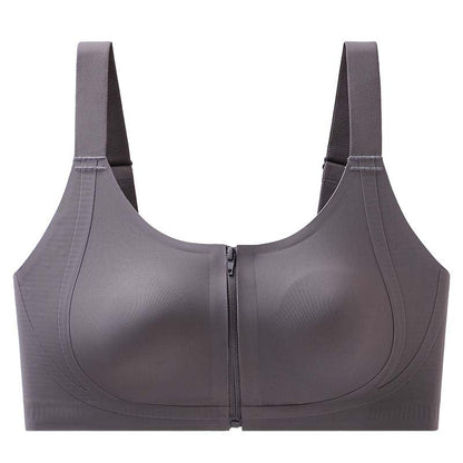 Seamless Zipper Bra