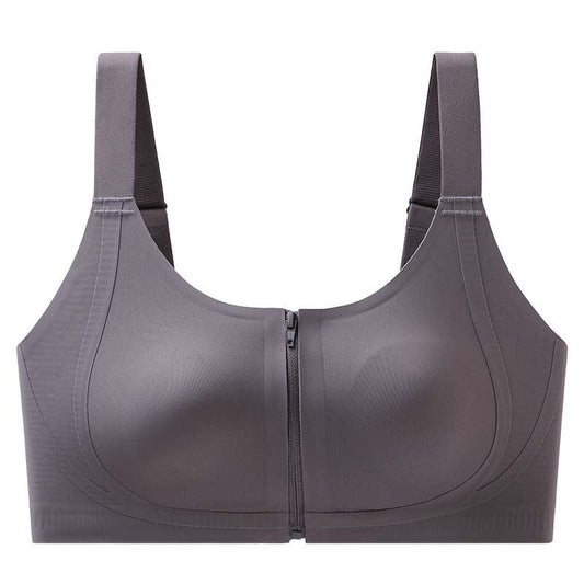 Seamless Zipper Bra