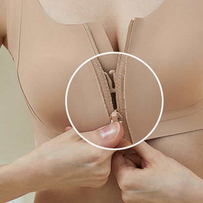 Seamless Zipper Bra