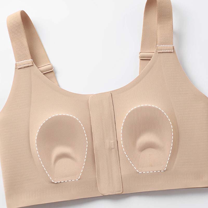 Seamless Zipper Bra
