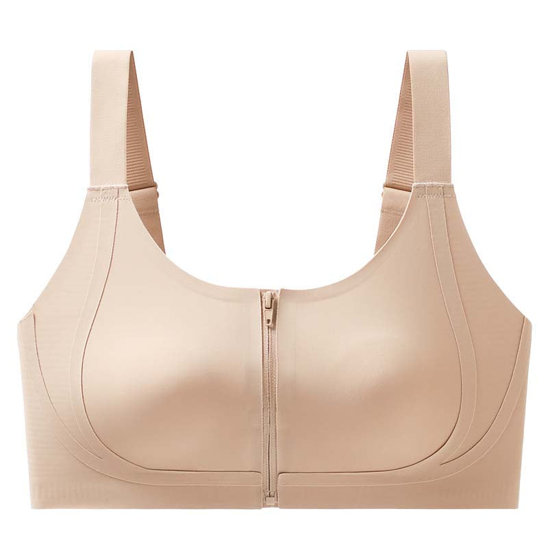 Seamless Zipper Bra