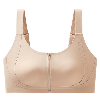 Seamless Zipper Bra