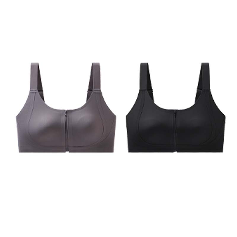 Seamless Zipper Bra