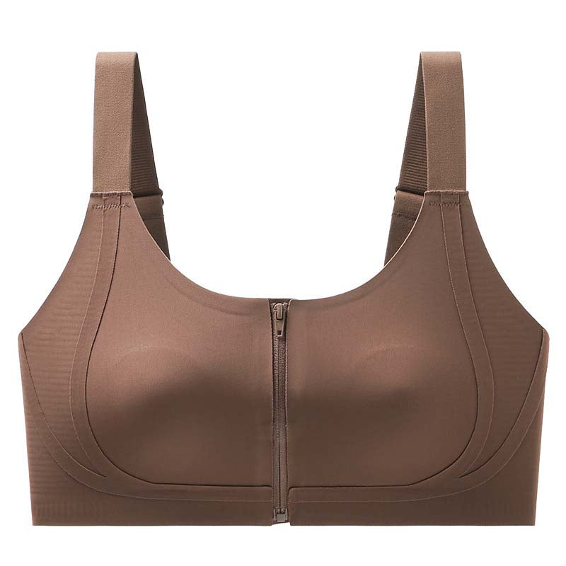 Seamless Zipper Bra