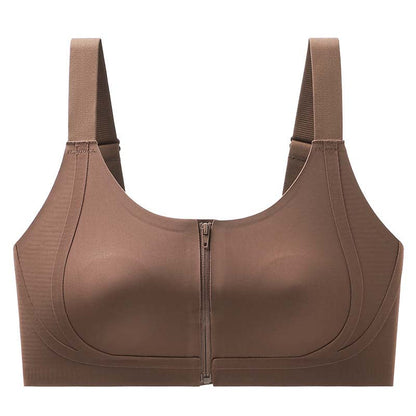 Seamless Zipper Bra