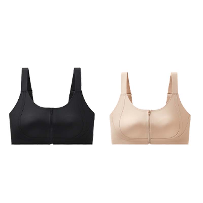 Seamless Zipper Bra