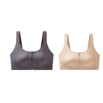 Seamless Zipper Bra