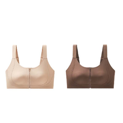 Seamless Zipper Bra